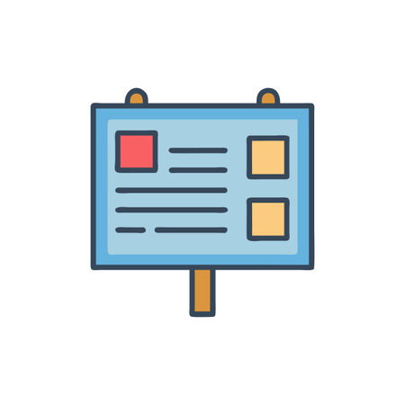 Icon for Information Boardのイラスト素材