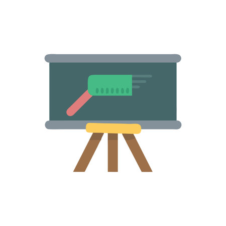 Chalkboard Duster Iconのイラスト素材