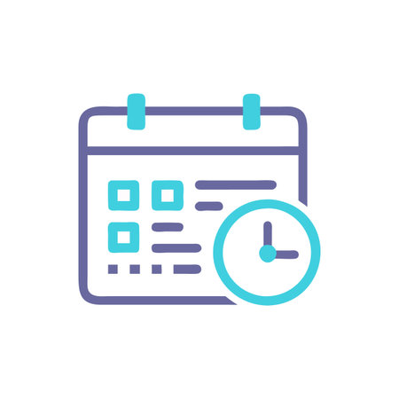Educational Class Timetable Iconのイラスト素材