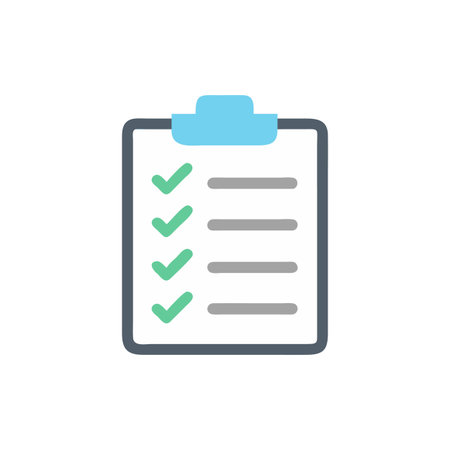 Educational Checklist Iconのイラスト素材