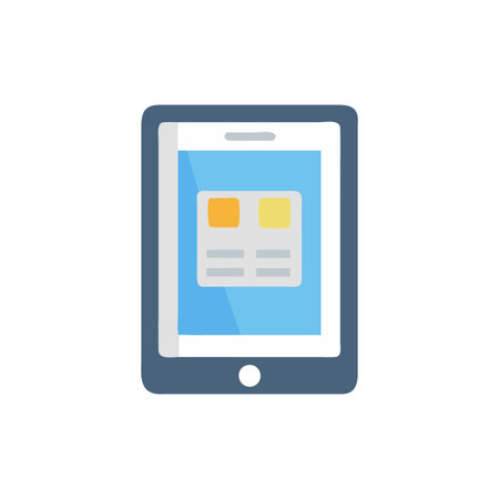 Educational Digital Tablet Iconのイラスト素材