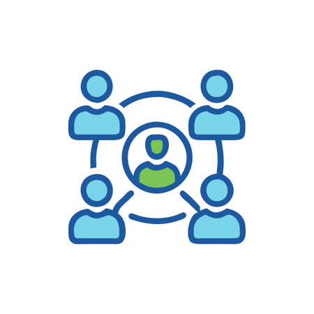 Dynamic Community Engagement Concept Iconのイラスト素材