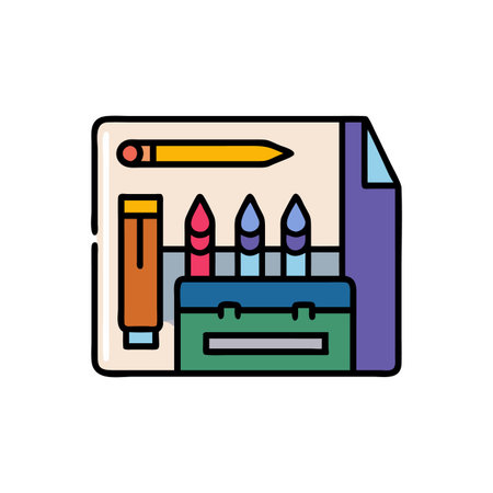 Icon for Art Suppliesのイラスト素材