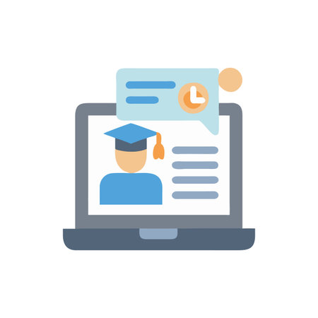 Icon for Online Coursesのイラスト素材