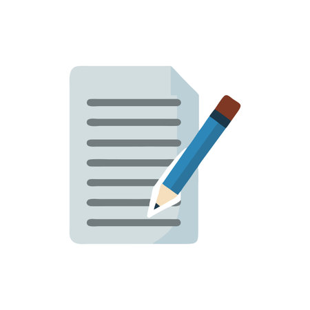 Educational Essay Iconのイラスト素材