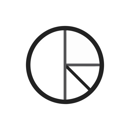 Fraction Symbol Icon for Mathのイラスト素材