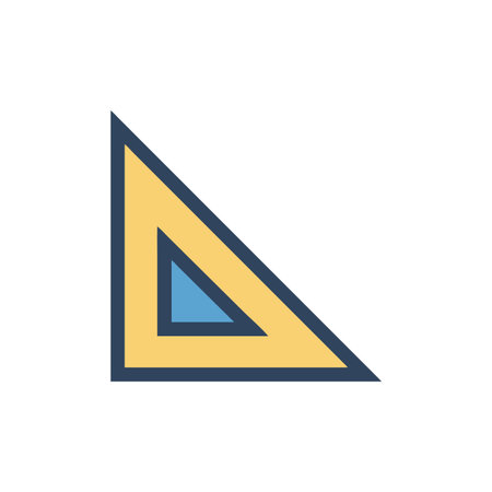 Educational Triangle Iconのイラスト素材