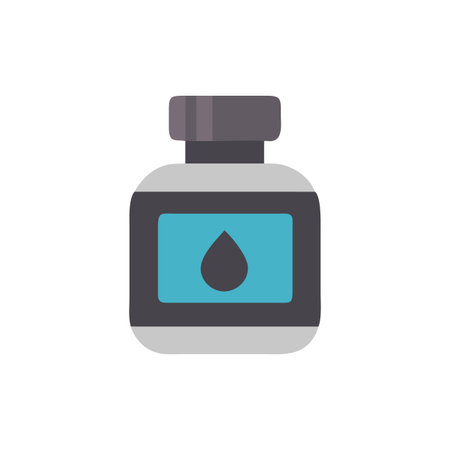 Stylish Ink Bottle Designのイラスト素材