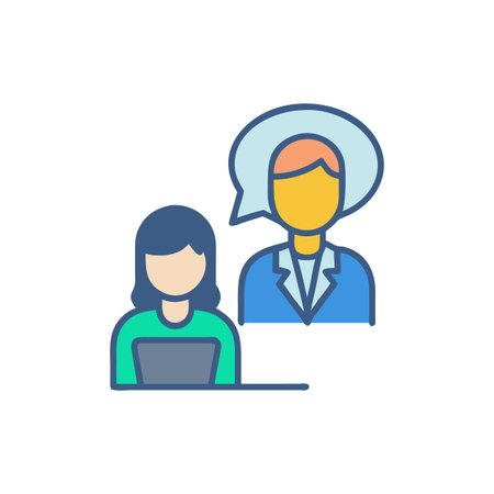 Guidance Counselor Iconのイラスト素材