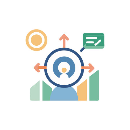 Educational Goal Setting Iconのイラスト素材