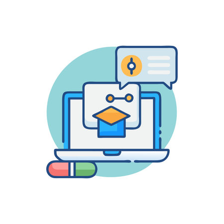 Distinctive Learning Management Icon Designのイラスト素材