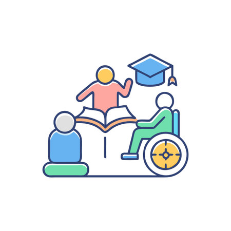 Inclusive Education Iconのイラスト素材