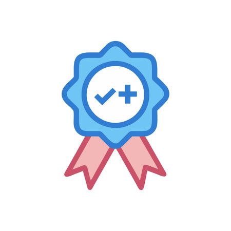 Recognition Icon for Math Successのイラスト素材