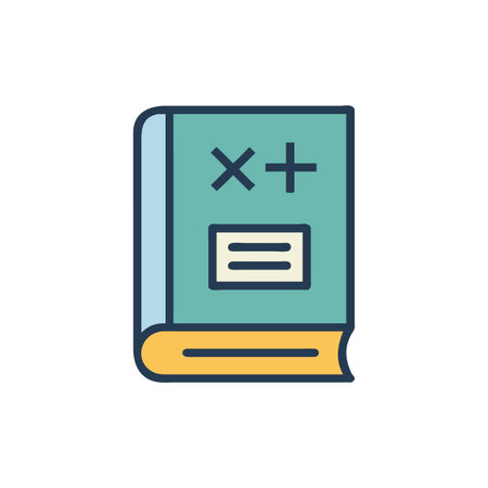 Learning Book Icon for Math Studiesのイラスト素材