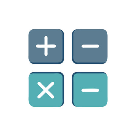 Educational Math Icon for Learning Toolsのイラスト素材