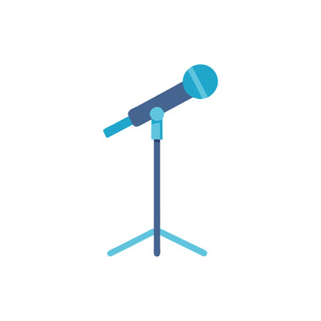 Audio Stand Icon for Microphone Setupのイラスト素材