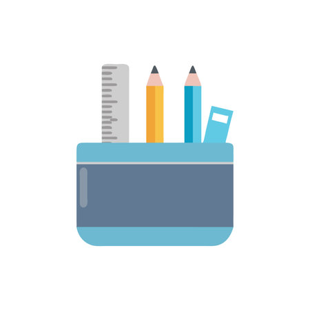 School Pencil Case Icon for Stationeryのイラスト素材