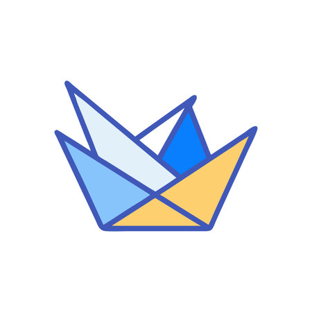 Paper Icon for Origami Projectsのイラスト素材
