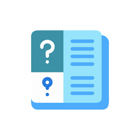 Icon for Quiz Books and Learningのイラスト素材