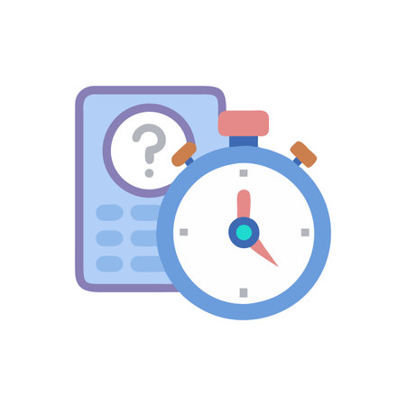 Quiz Timer Icon for Time Managementのイラスト素材