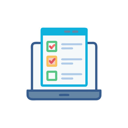 Icon for Digital Assessments and Testsのイラスト素材
