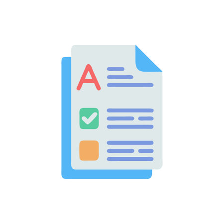 Icon for Educational Report Cardsのイラスト素材