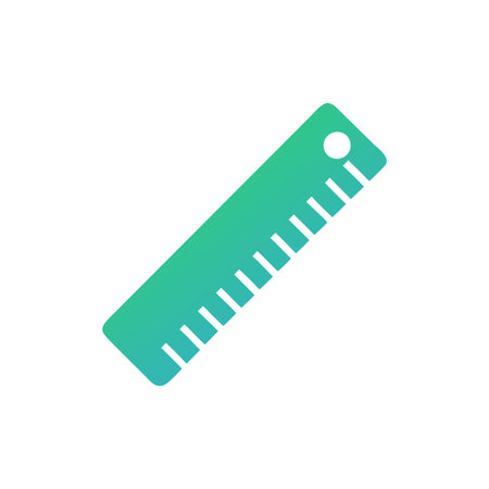 Stylized Ruler Graphic Iconのイラスト素材