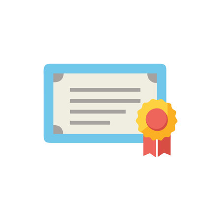 Classic School Certificate Iconのイラスト素材