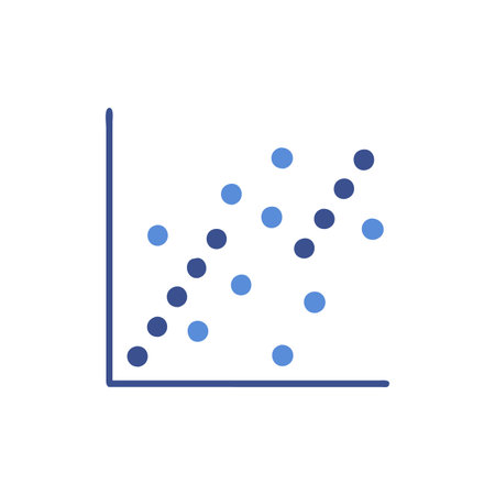 Modern Scatter Plot Iconのイラスト素材