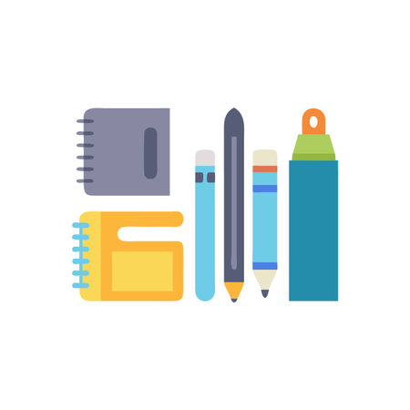 School Supplies Icon for Educationのイラスト素材