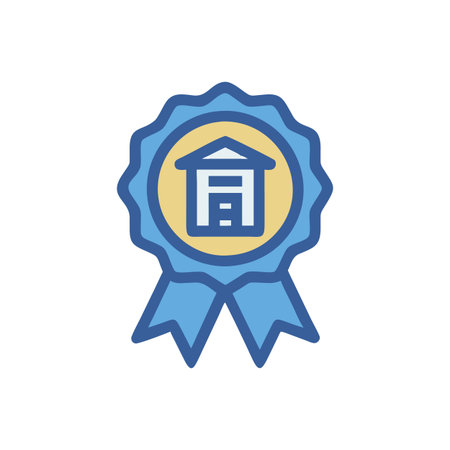 Elegant School Badge Illustrationのイラスト素材