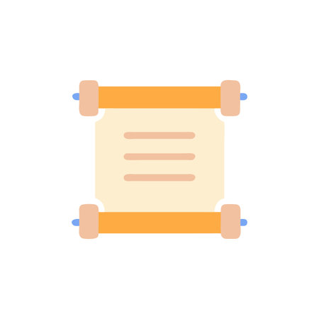 Icon for Scrolls and Historical Textsのイラスト素材