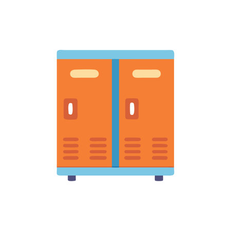 Stylish School Locker Iconのイラスト素材