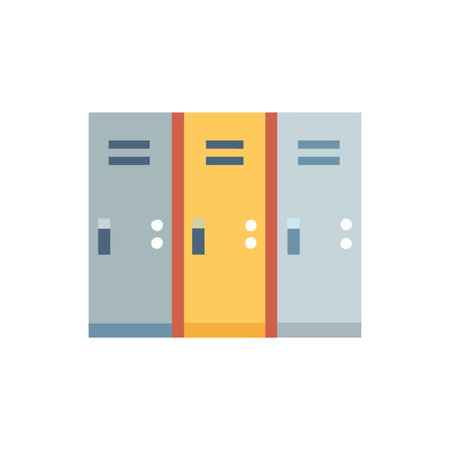 Classic School Corridor Iconのイラスト素材