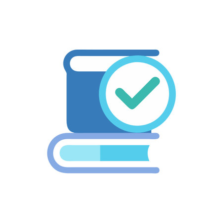Completion Checkmark Icon for Studiesのイラスト素材