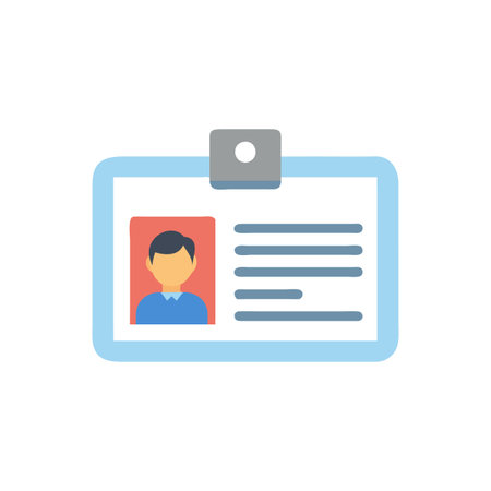 Student ID Card Iconのイラスト素材