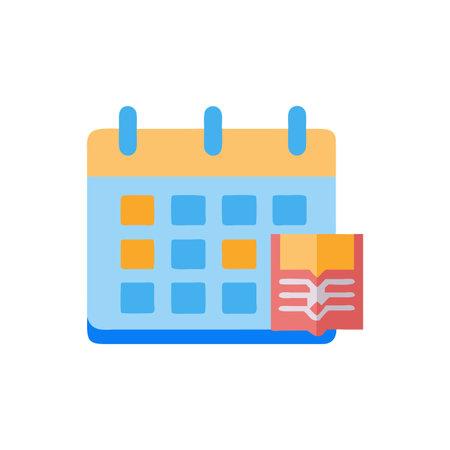 Icon for Educational Study Calendarsのイラスト素材
