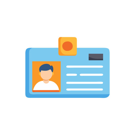 Stylish Student Card Illustrationのイラスト素材