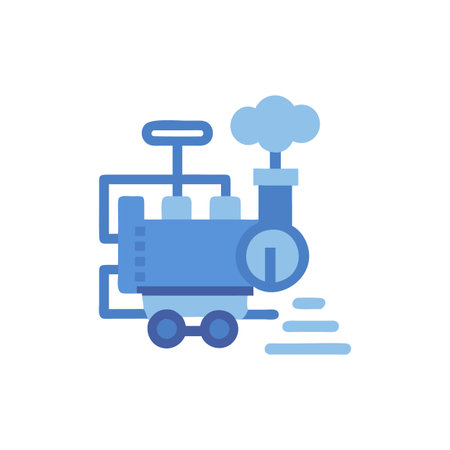 Detailed Steam Engine Designのイラスト素材