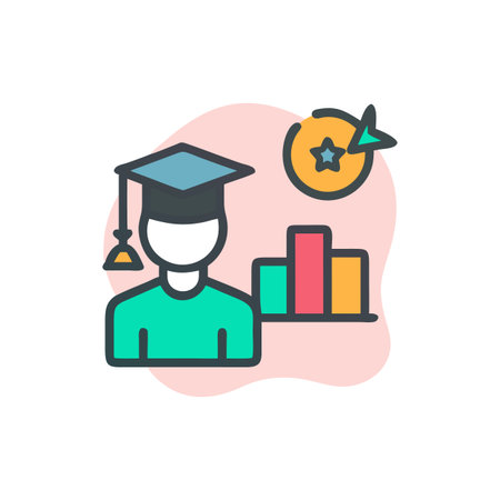 Student Goal Icon for Academic Successのイラスト素材