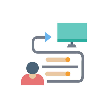 Stylish Learning Roadmap Iconのイラスト素材