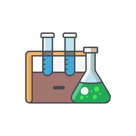 Educational Science Kit Icon for Studentsのイラスト素材