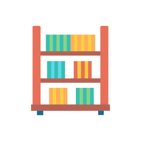 Creative Library Shelf Iconのイラスト素材
