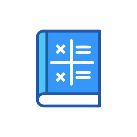 Math Book Icon for Educationのイラスト素材