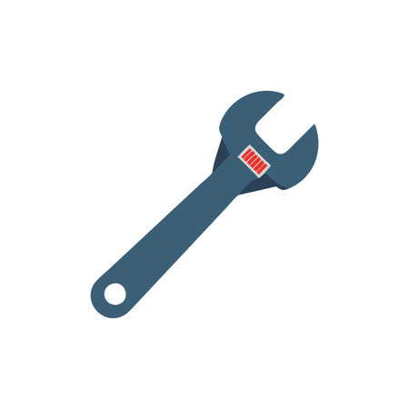 Professional Adjustable Spanner Icon Illustrationのイラスト素材