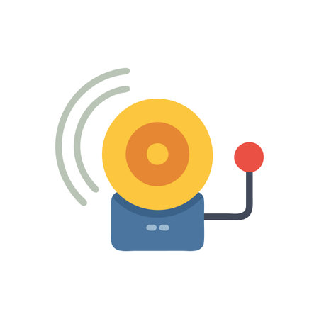 Alarm Bell Icon Design Graphic Illustrationのイラスト素材