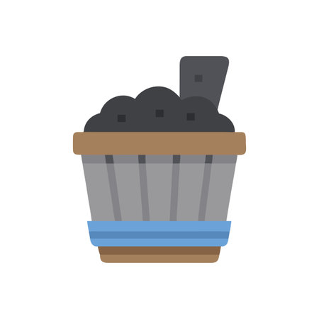 Ash Bucket Icon Design Graphic Illustrationのイラスト素材