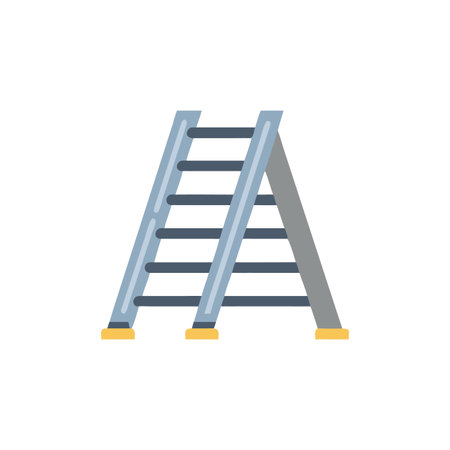 Aluminum Ladder Design Vector Illustrationのイラスト素材