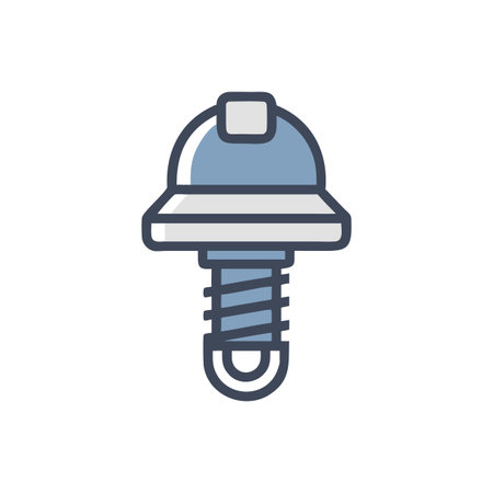 Anchor Bolt Cap Design Vector Illustration