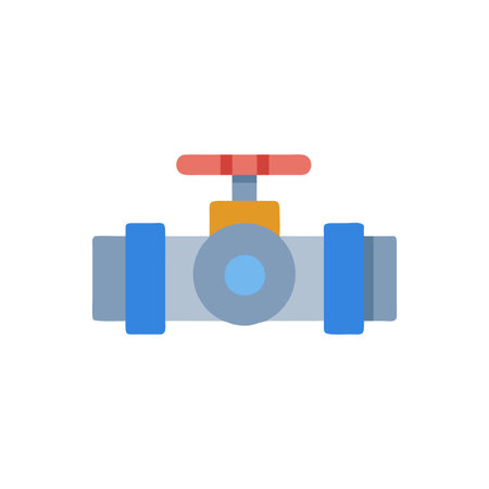 Ball Valve Design Vector Illustrationのイラスト素材